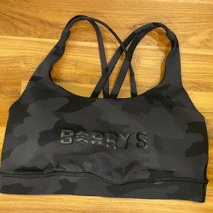 LULULEMON x Barry’s Bootcamp Black Camo Sports Bra | Size 4